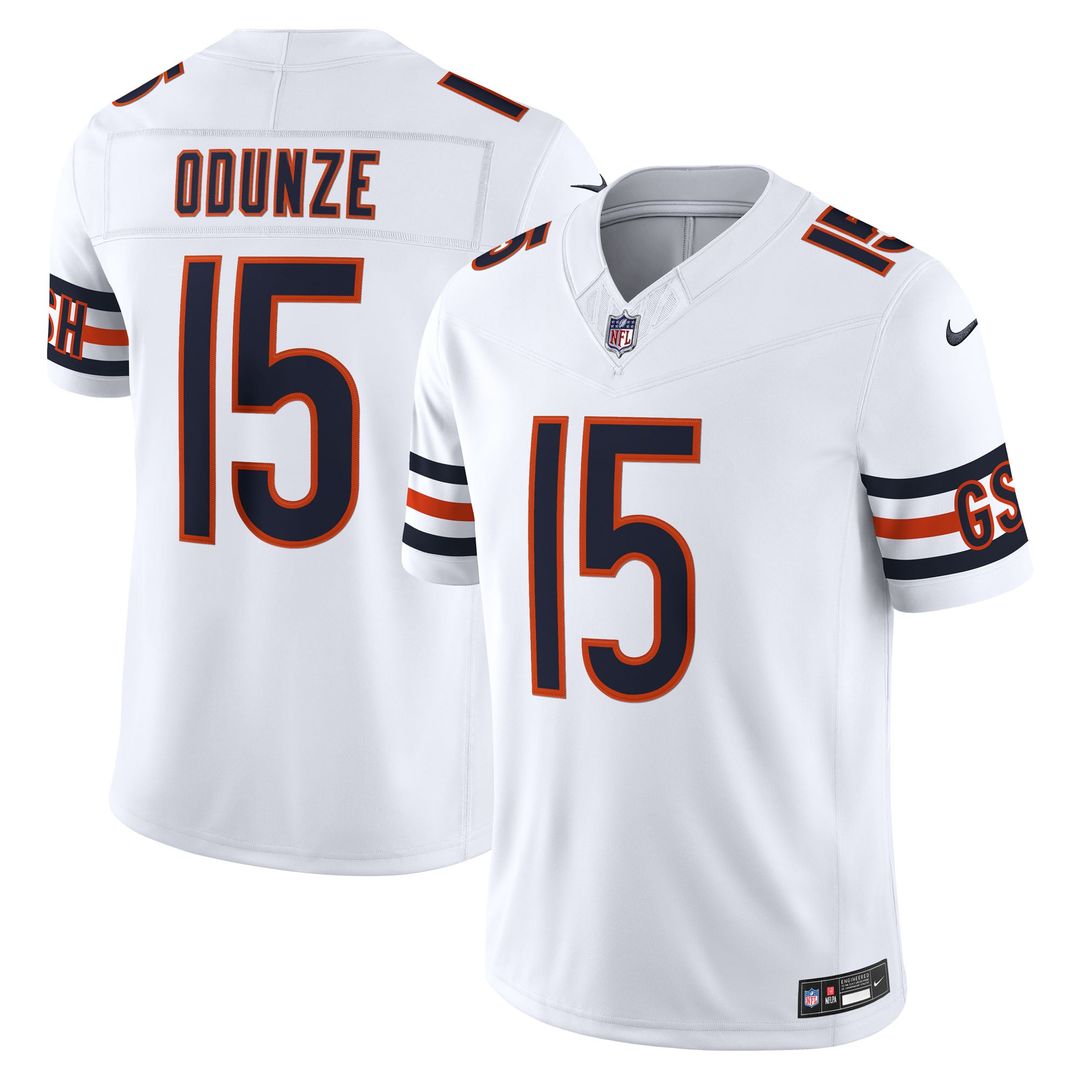 Rome Odunze Chicago Bears Vapor F.U.S.E. Stitched Limited Jersey - White