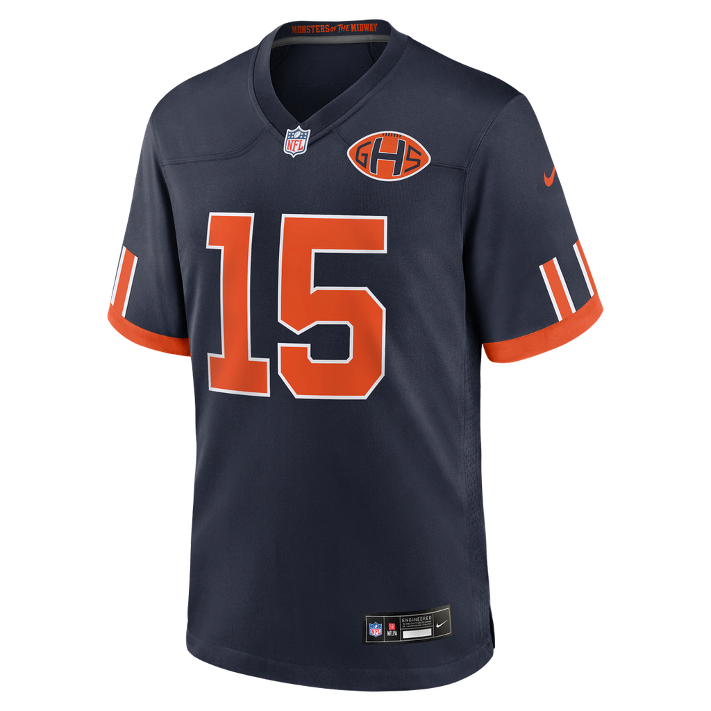 Rome Odunze Chicago Bears 2026 Rivalries Collection Game Jersey - Navy