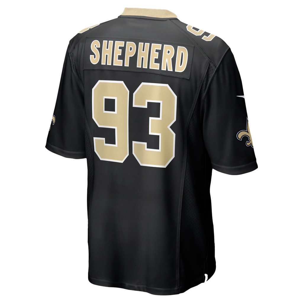 Nathan Shepherd New Orleans Saints Game Jersey - Black