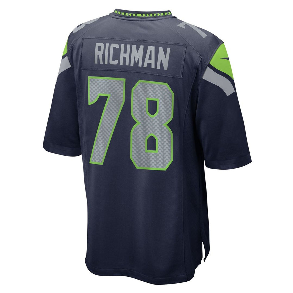 Mason Richman Seattle Seahawks Game Jersey - College Navy