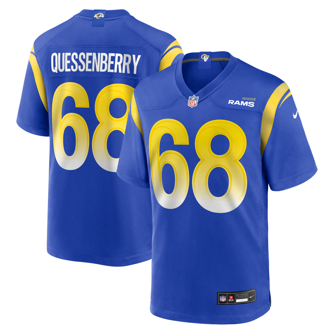 David Quessenberry Los Angeles Rams Game Jersey - Royal Blue