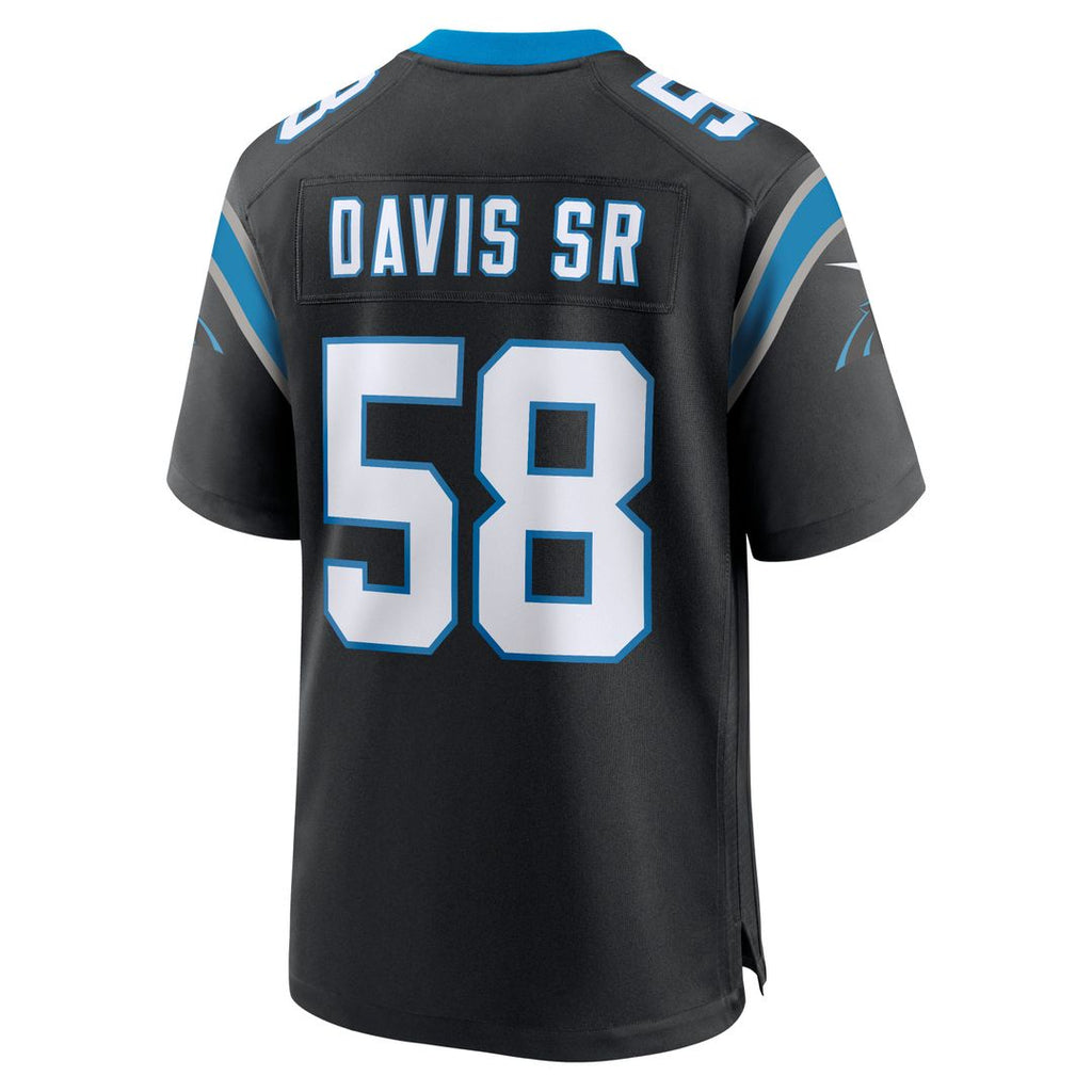 Thomas Davis Sr. Carolina Panthers Team Game Jersey - Black