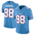 Jeffery Simmons Tennessee Titans Vapor F.U.S.E. Stitched Limited Jersey - Light Blue