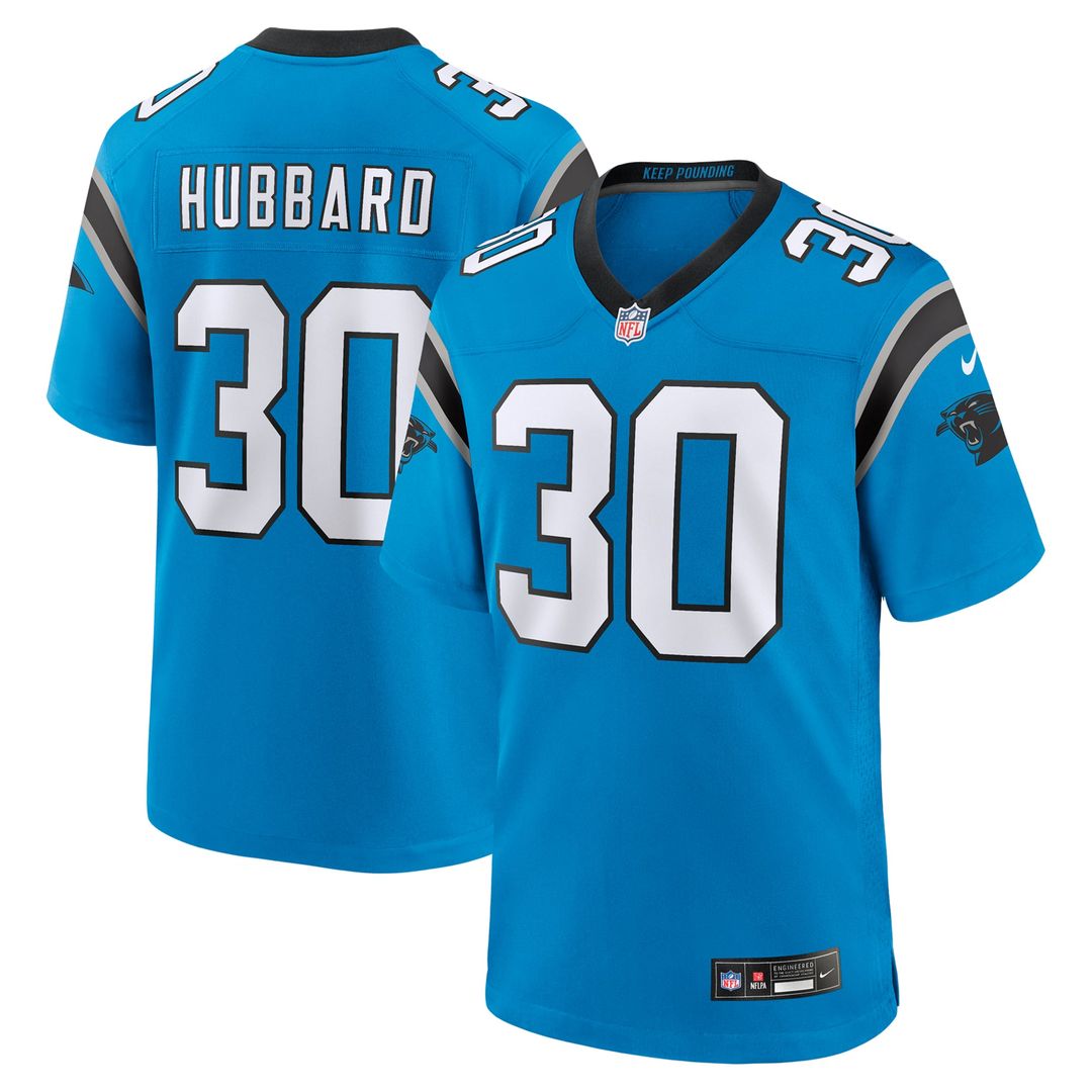 Chuba Hubbard Carolina Panthers Game Jersey - Black