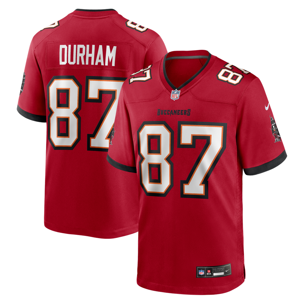 Payne Durham Tampa Bay Buccaneers Game Jersey - Red