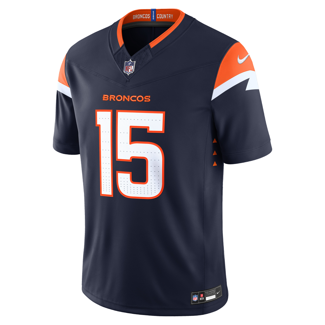 Nik Bonitto Denver Broncos Alternate Vapor F.U.S.E. Stitched Limited Jersey - Navy