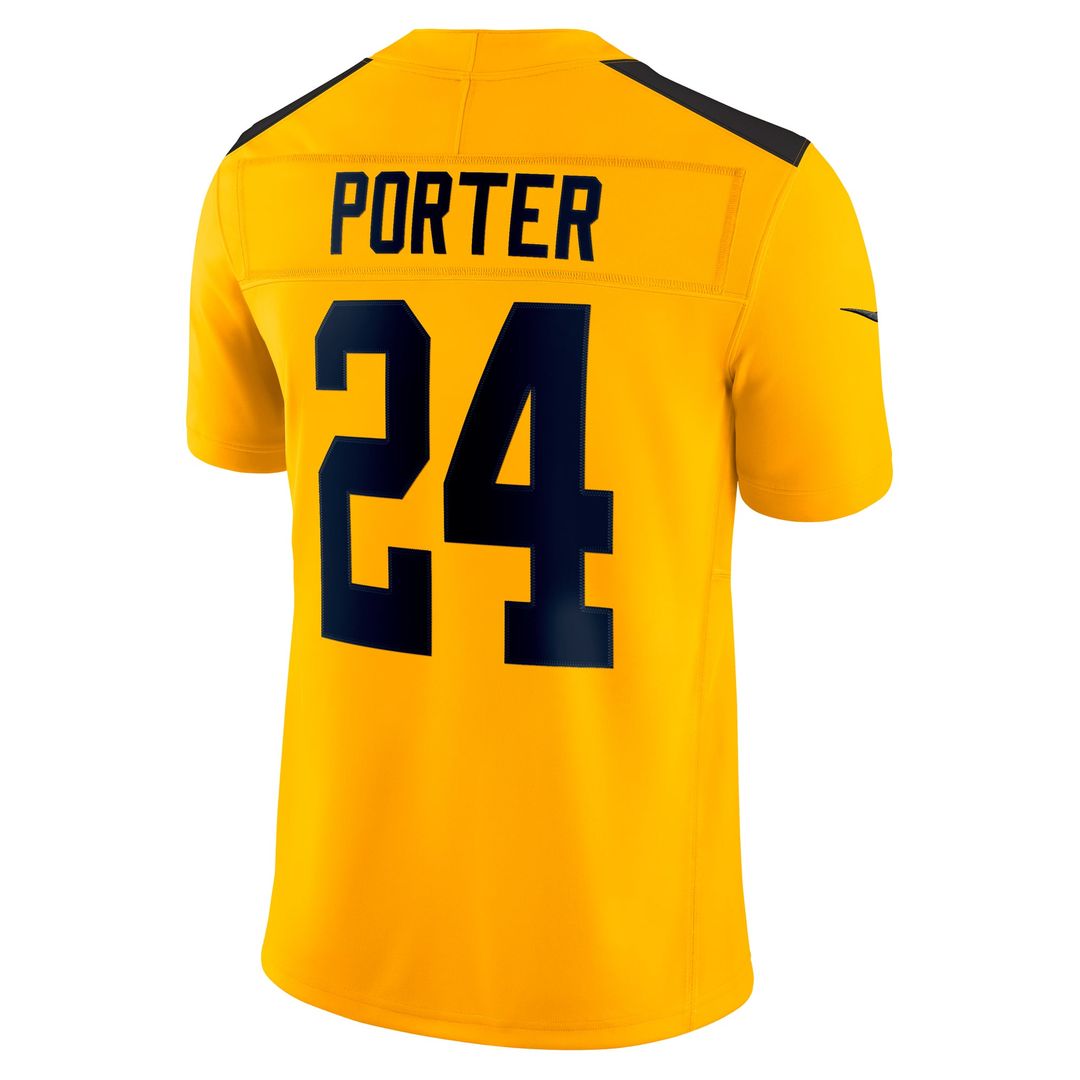 Joey Porter Jr. Pittsburgh Steelers Alternate 1933 Throwback Vapor F.U.S.E. Limited Jersey - Gold