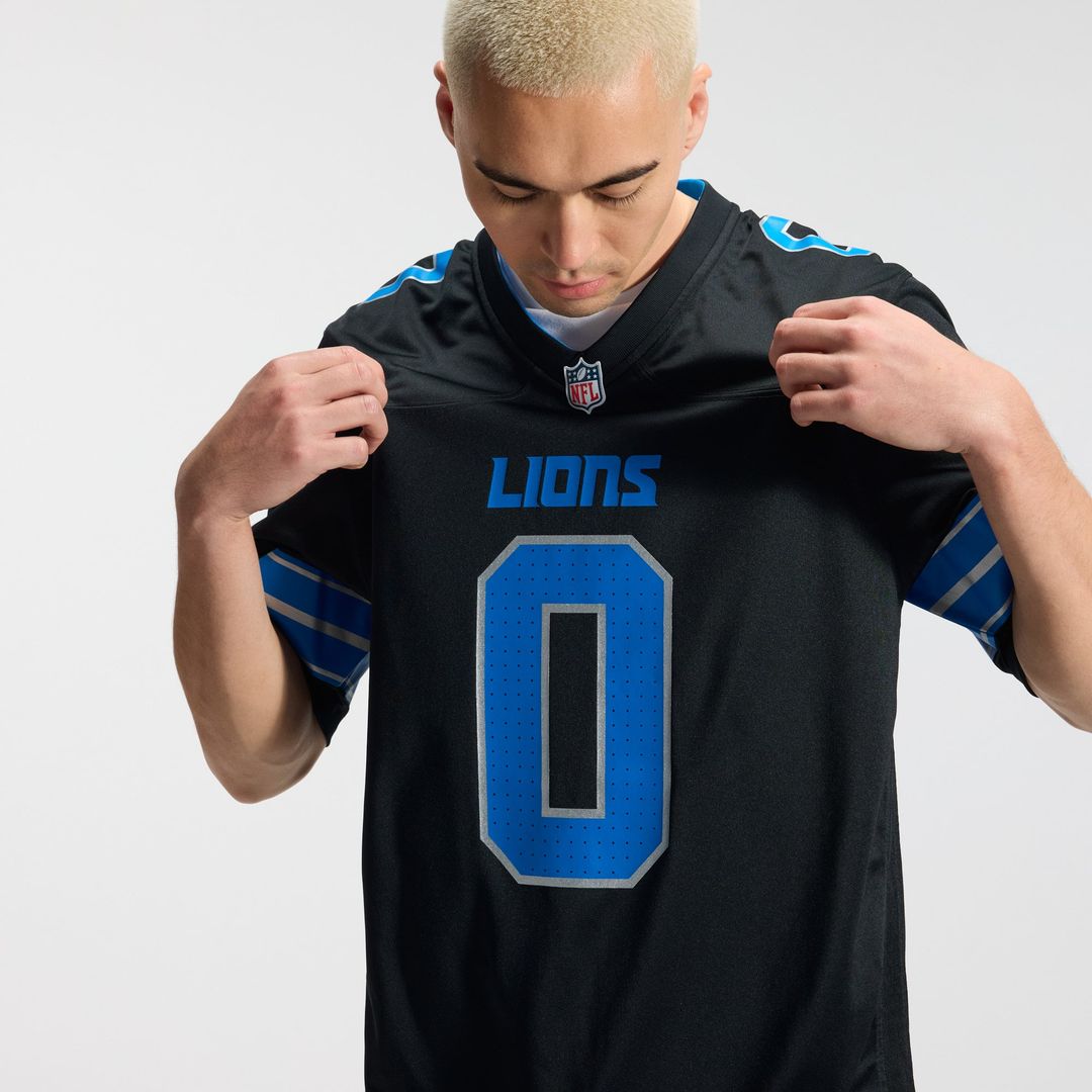 Jahmyr Gibbs Detroit Lions Game Jersey - Blue
