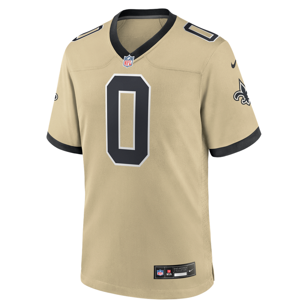 Jordyn Tyson New Orleans Saints Game Jersey - Black