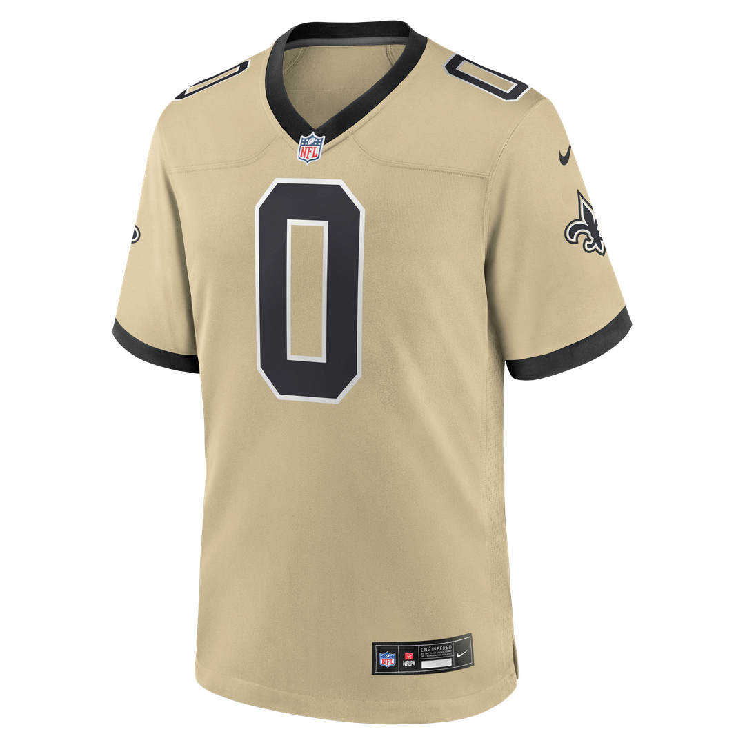 Jordyn Tyson New Orleans Saints Game Jersey - Black