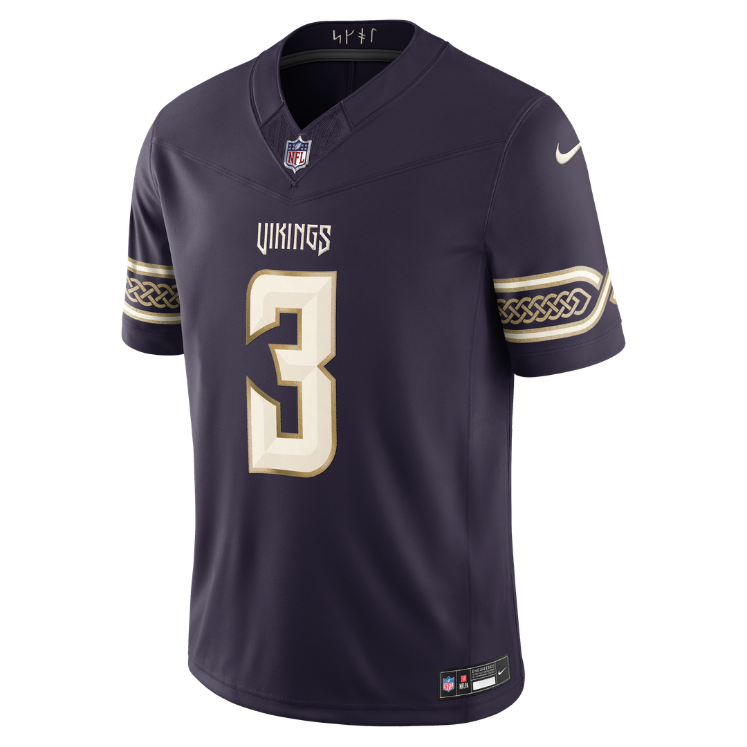 Jordan Addison Minnesota Vikings 2026 Rivalries Collection Stitched Limited Jersey - Purple