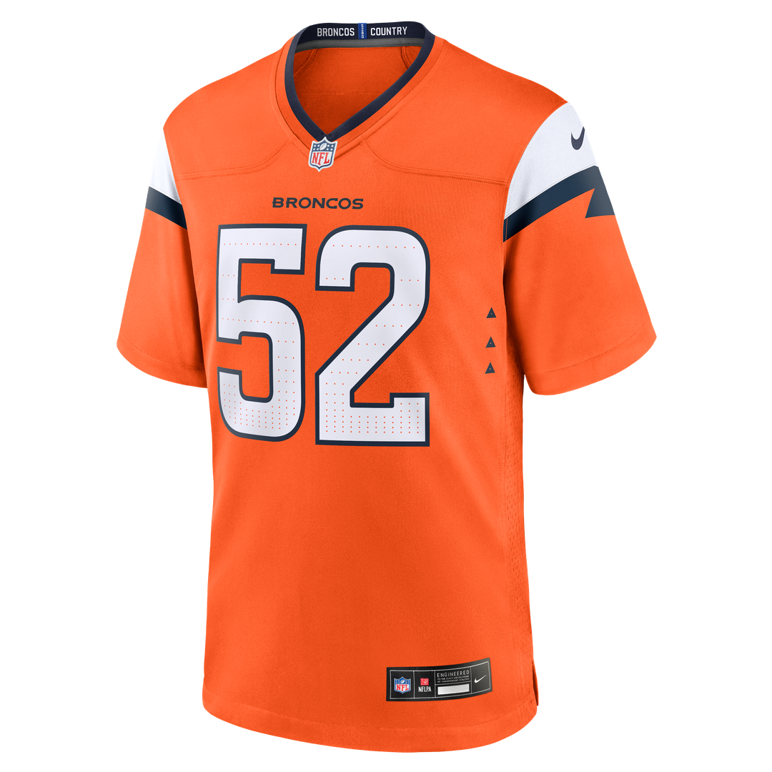 Jonah Elliss Denver Broncos Game Jersey - Orange