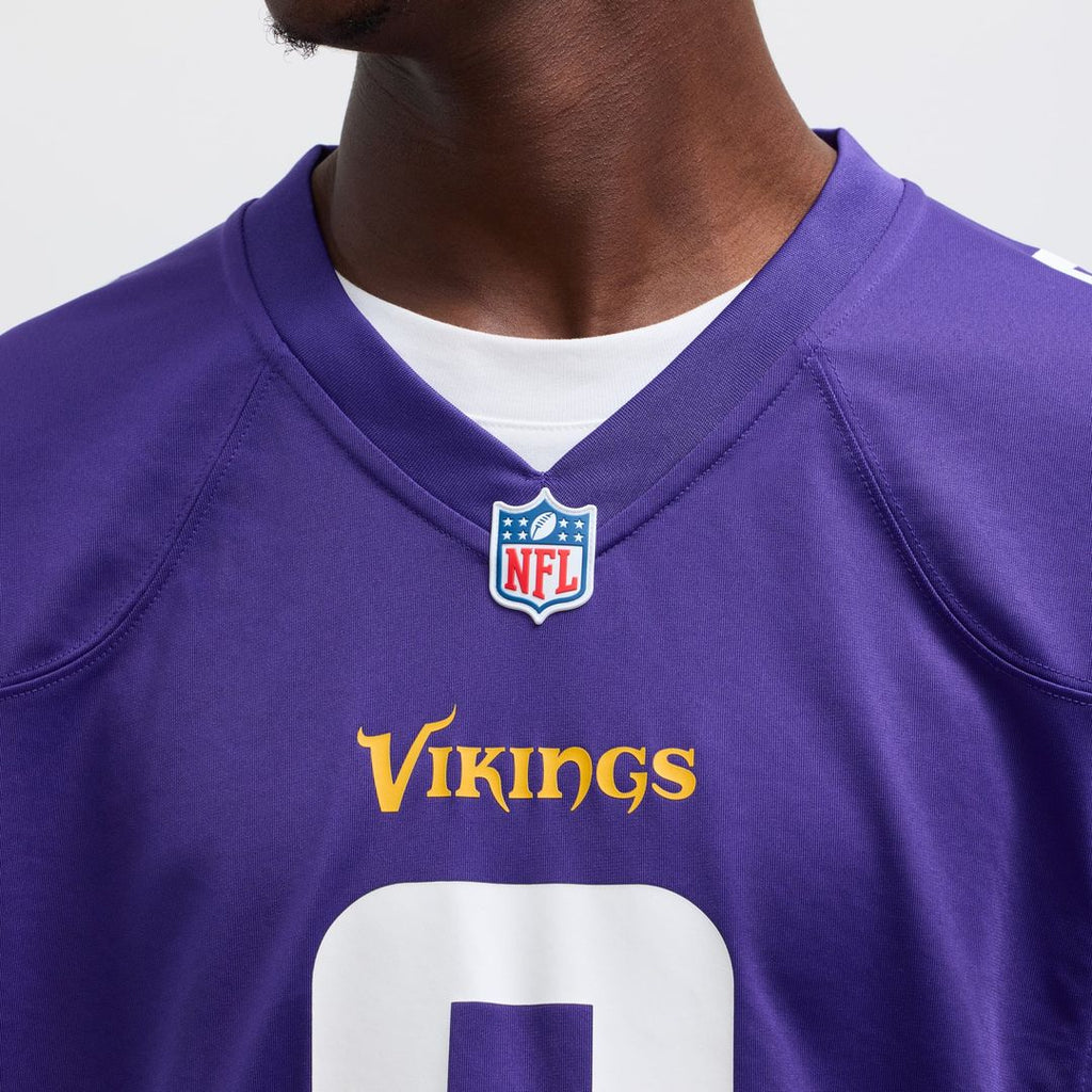 J.J. McCarthy Minnesota Vikings Alternate Game Jersey - White