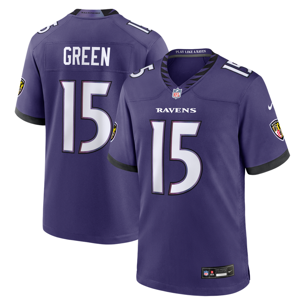 Mike Green Baltimore Ravens Game Jersey - Purple