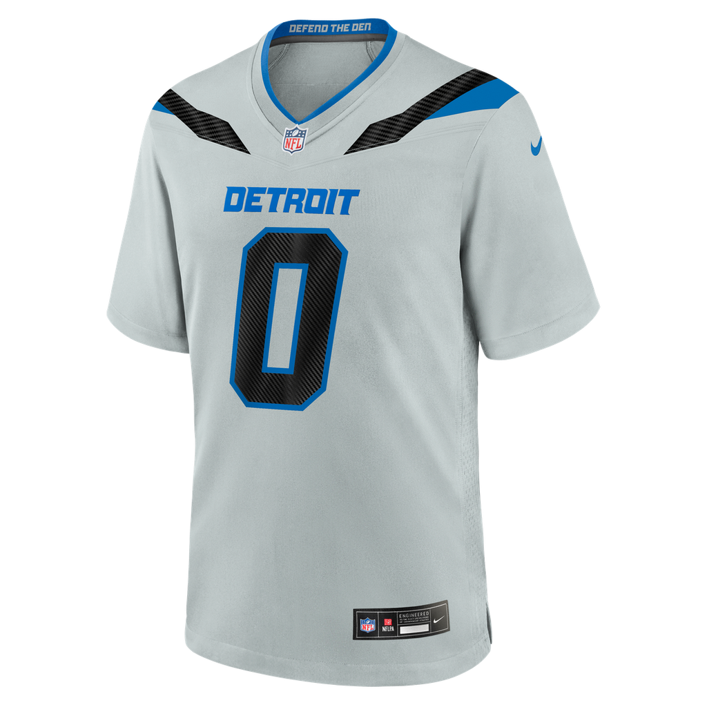 Jahmyr Gibbs Detroit Lions 2026 Rivalries Collection Game Jersey - Silver