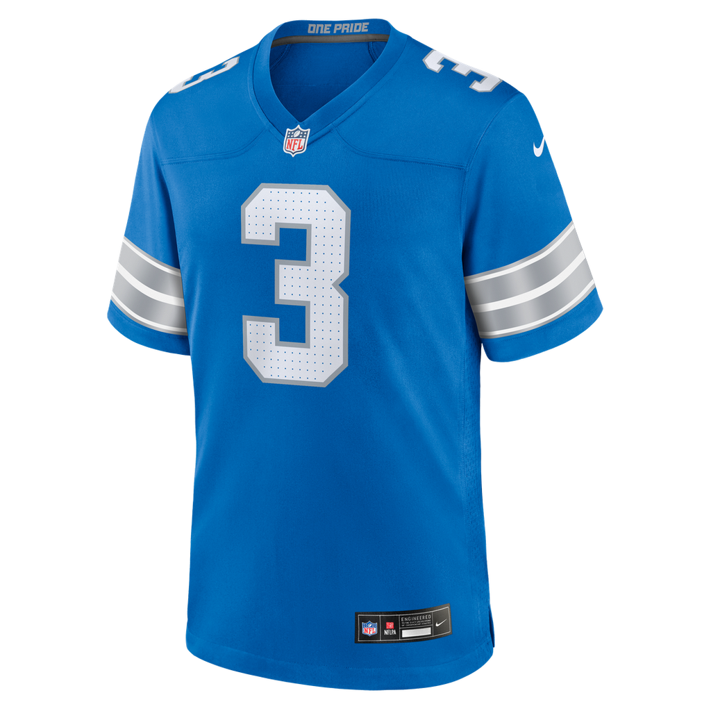 Jack Fox Detroit Lions Game Jersey - Blue