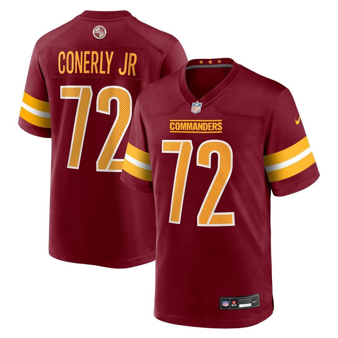 Josh Conerly Jr. Washington Commanders Game Jersey - Burgundy