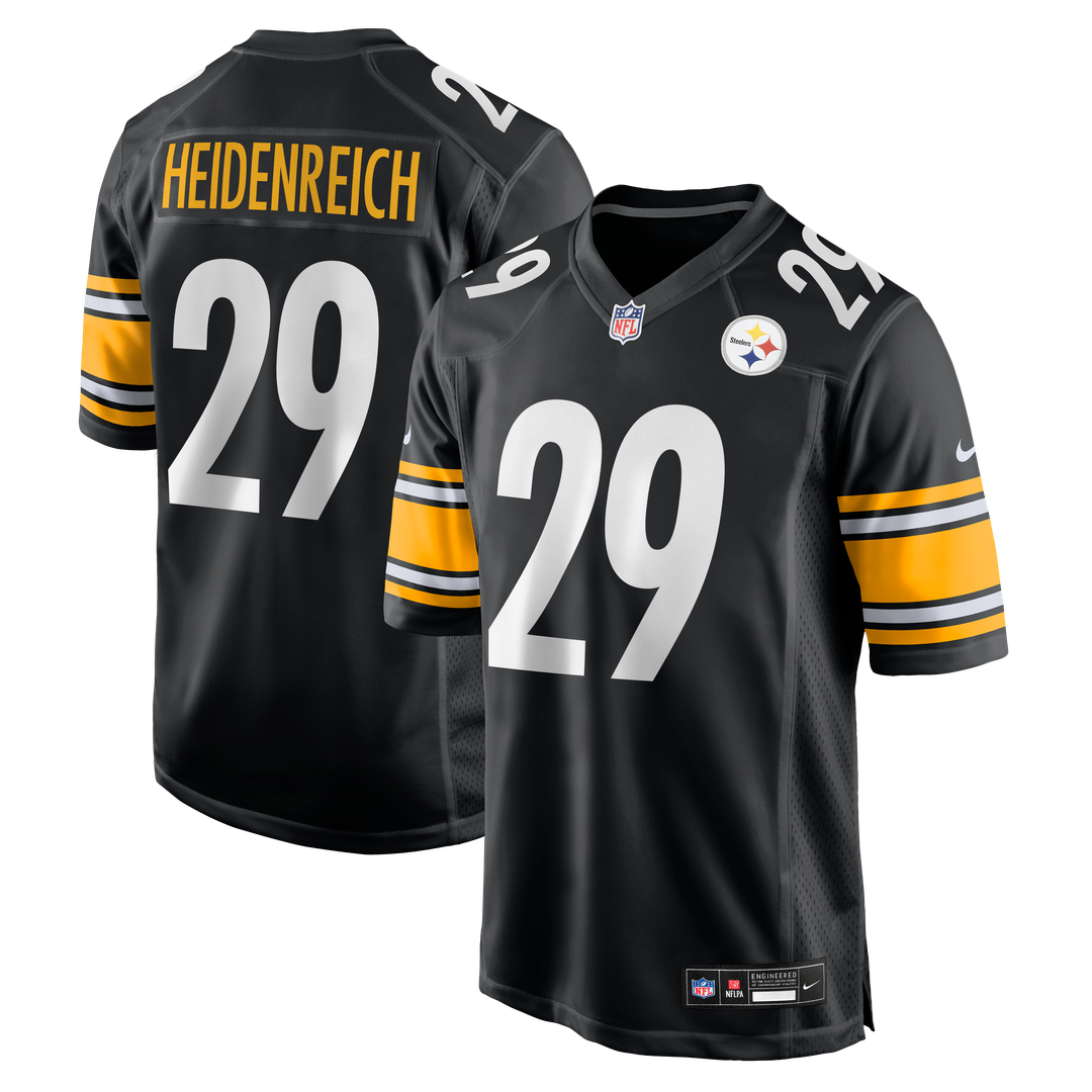 Eli Heidenreich Pittsburgh Steelers Game Jersey - Black