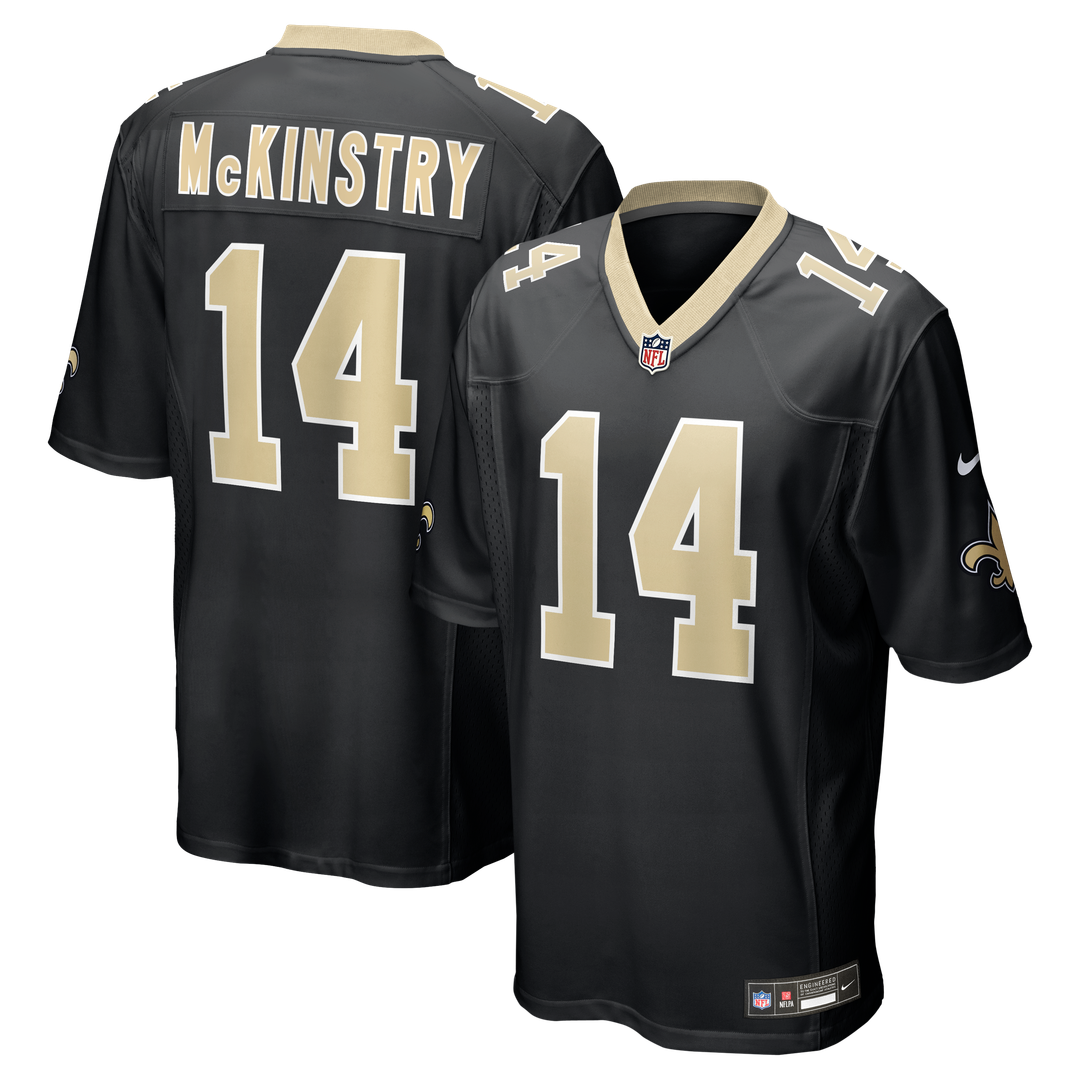 Ga'Quincy McKinstry New Orleans Saints Game Jersey - Black
