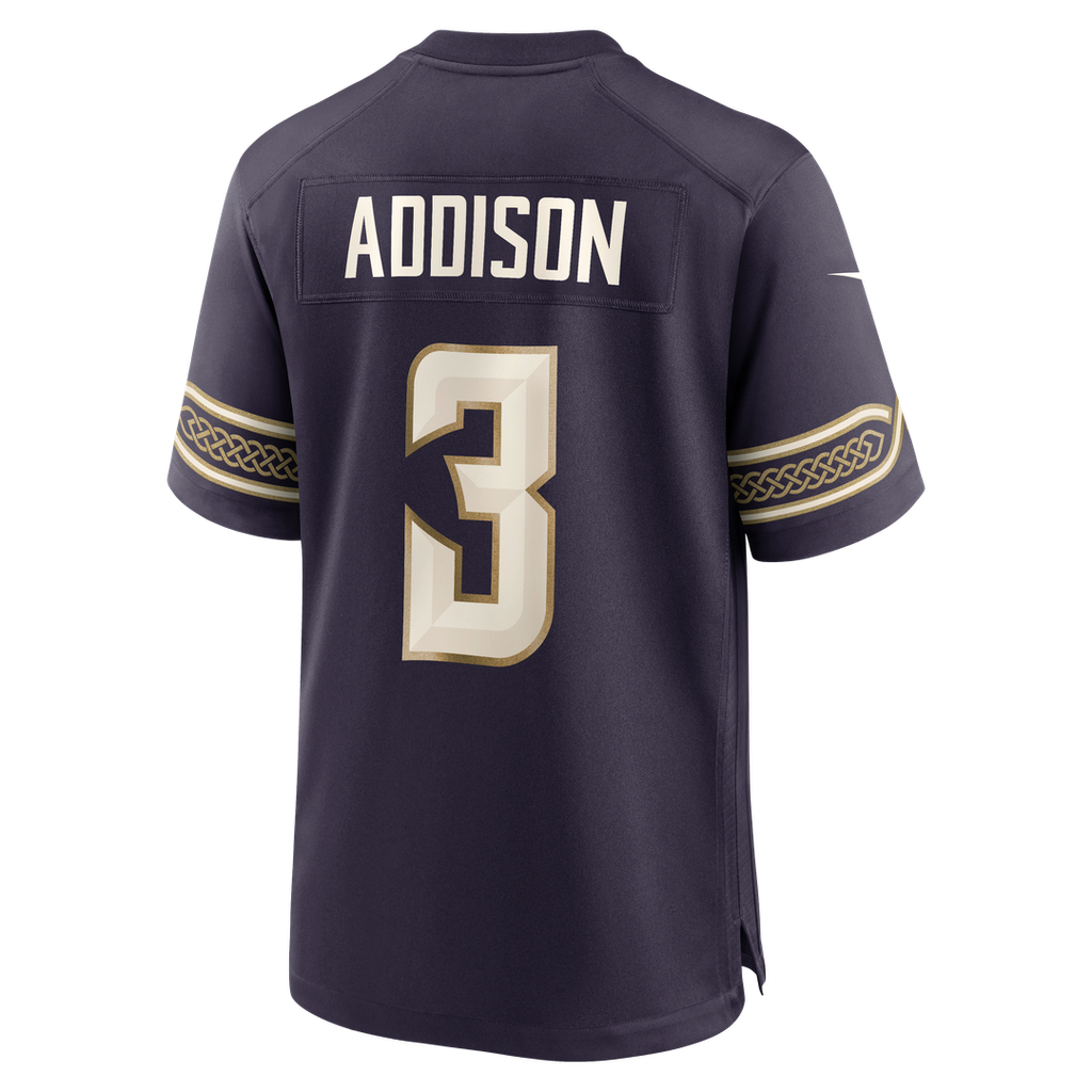 Jordan Addison Minnesota Vikings 2026 Rivalries Collection Game Jersey - Purple