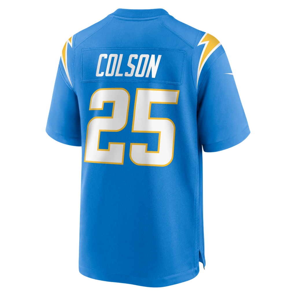 Junior Colson Los Angeles Chargers Game Jersey - Powder Blue