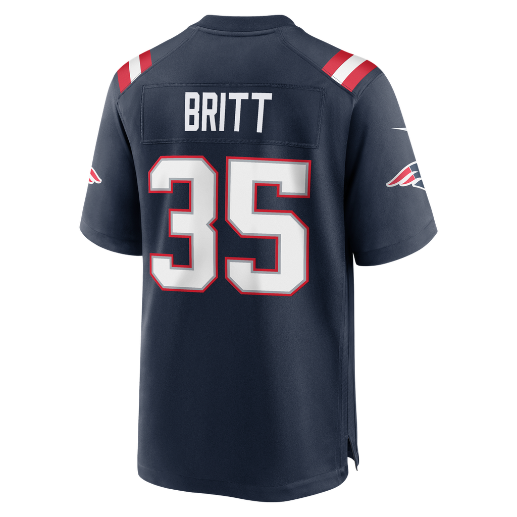 K.J. Britt New England Patriots Game Jersey - Navy
