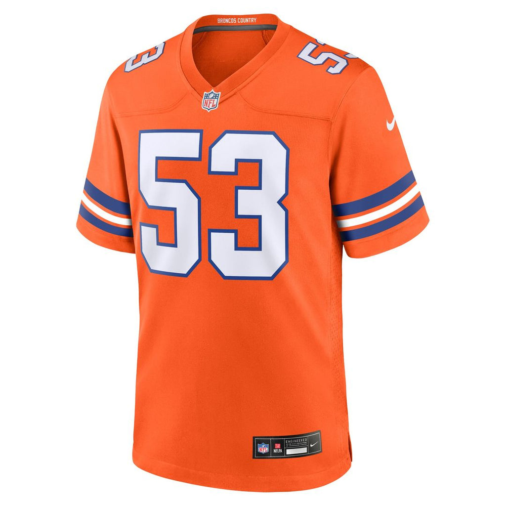 Randy Gradishar Denver Broncos Alternate Game Jersey - Orange