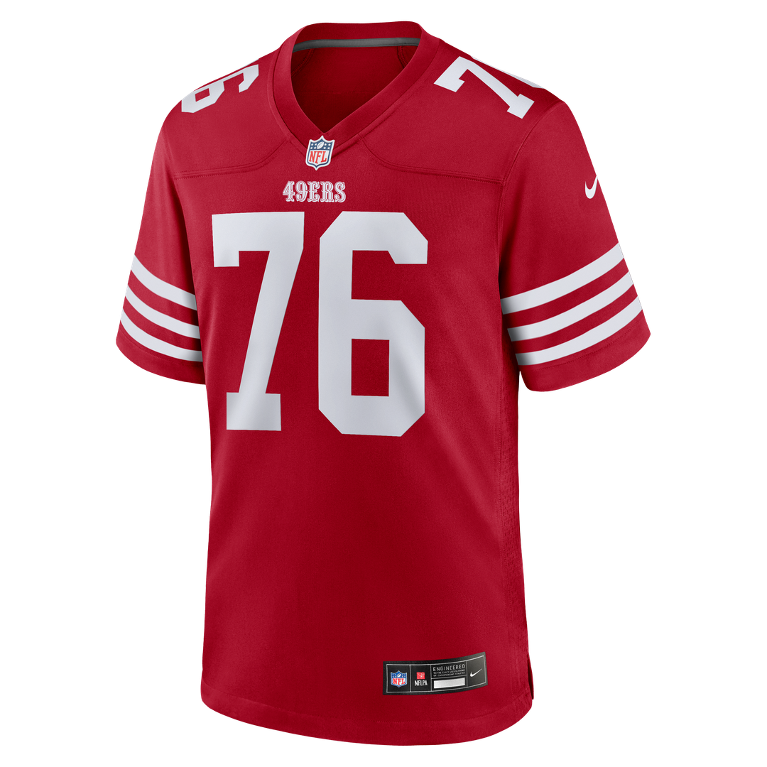 Vederian Lowe San Francisco 49ers Game Jersey - Scarlet