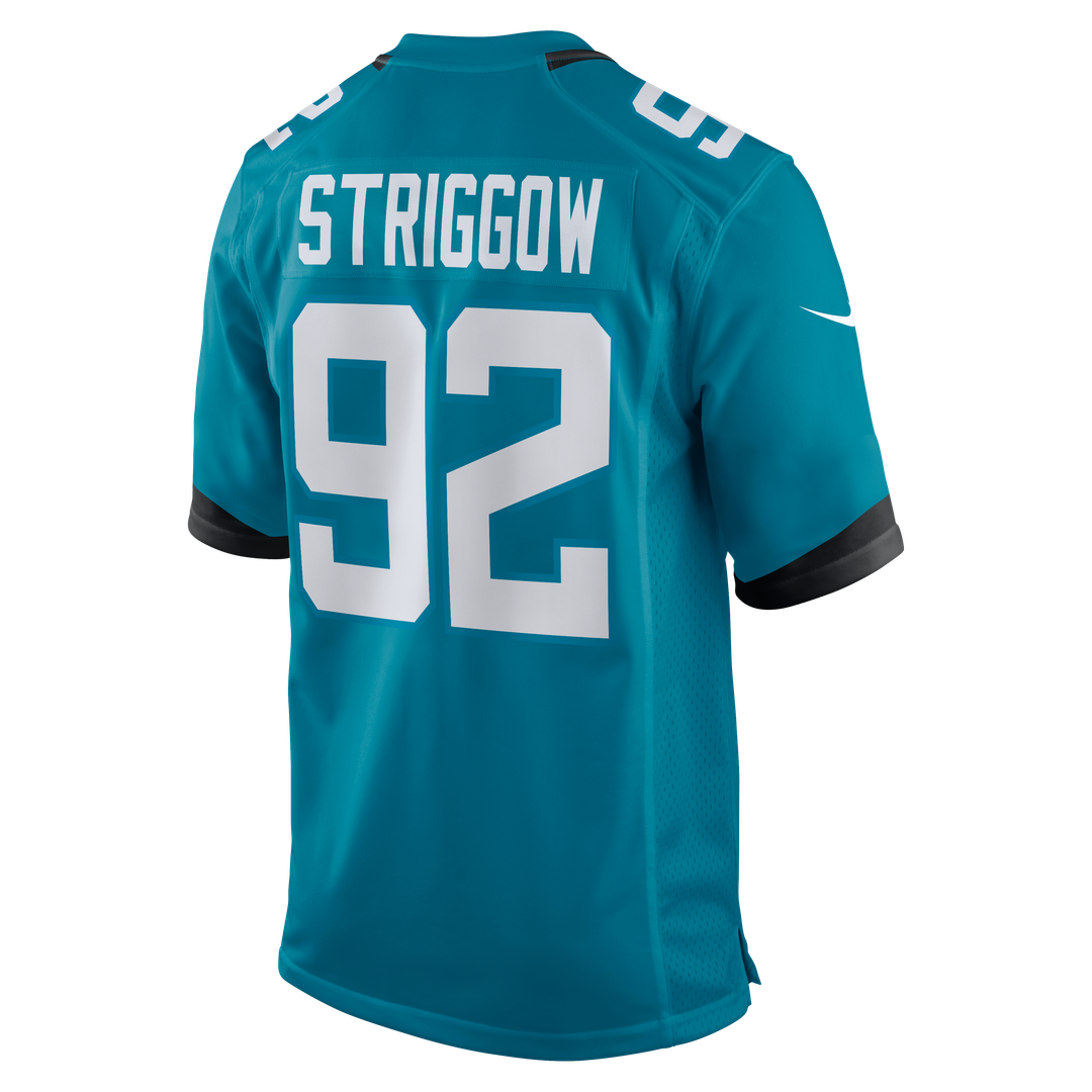 Danny Striggow Jacksonville Jaguars Game Jersey - Teal