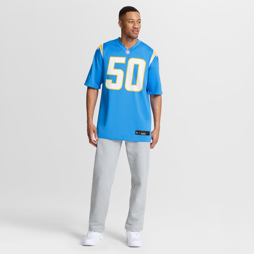 Caleb Murphy Los Angeles Chargers Game Jersey - Powder Blue
