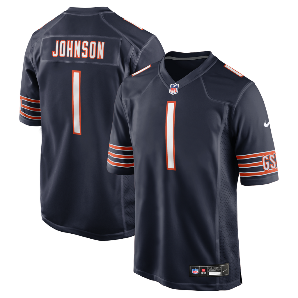 Jaylon Johnson Chicago Bears Game Jersey - Navy