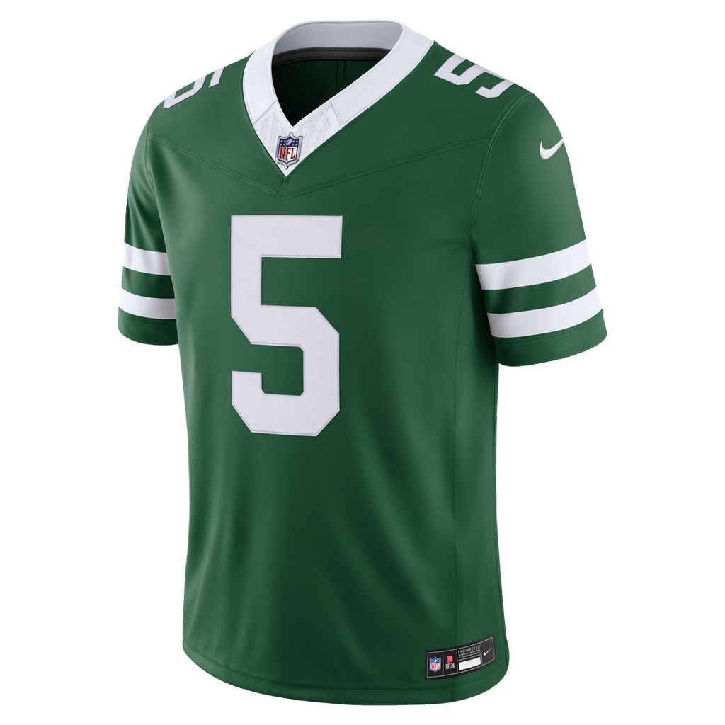 Garrett Wilson New York Jets Vapor F.U.S.E. Stitched Limited Jersey - Legacy Green