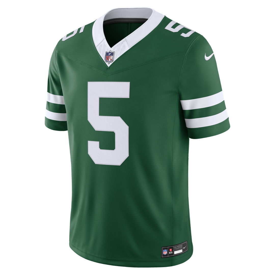 Garrett Wilson New York Jets Vapor F.U.S.E. Stitched Limited Jersey - Legacy Green
