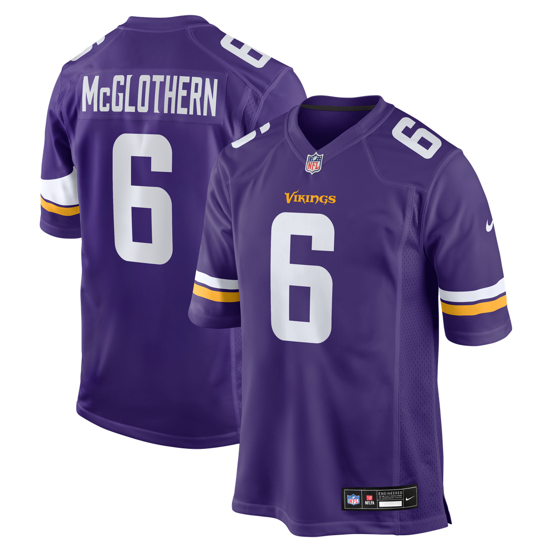 Dwight McGlothern Minnesota Vikings Game Jersey - Purple