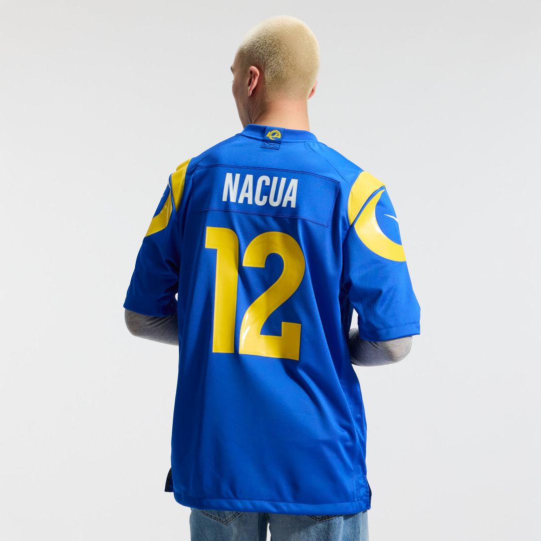 Puka Nacua Los Angeles Rams Game Jersey - Royal Blue