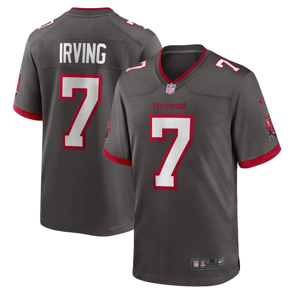 Bucky Irving Tampa Bay Buccaneers Alternate Game Jersey - Pewter