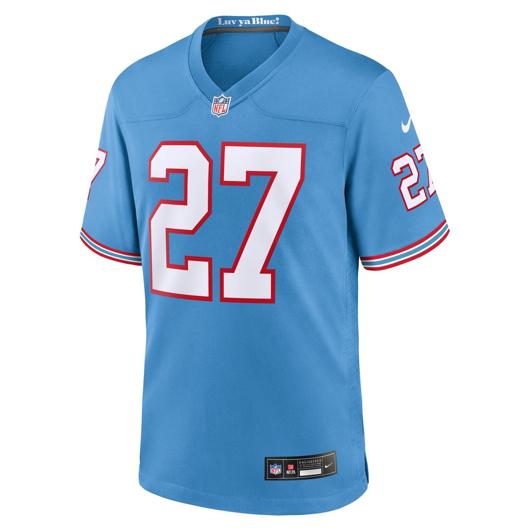 Eddie George Tennessee Titans Alternate Game Jersey - Light Blue
