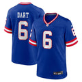Jaxson Dart New York Giants Alternate 2 Classic Game Jersey - Royal Blue