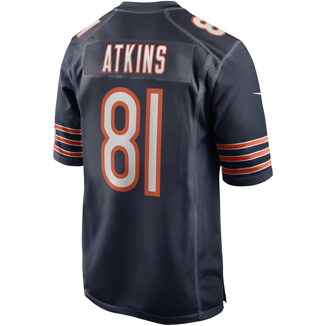 Doug Atkins Chicago Bears Game Jersey - Navy