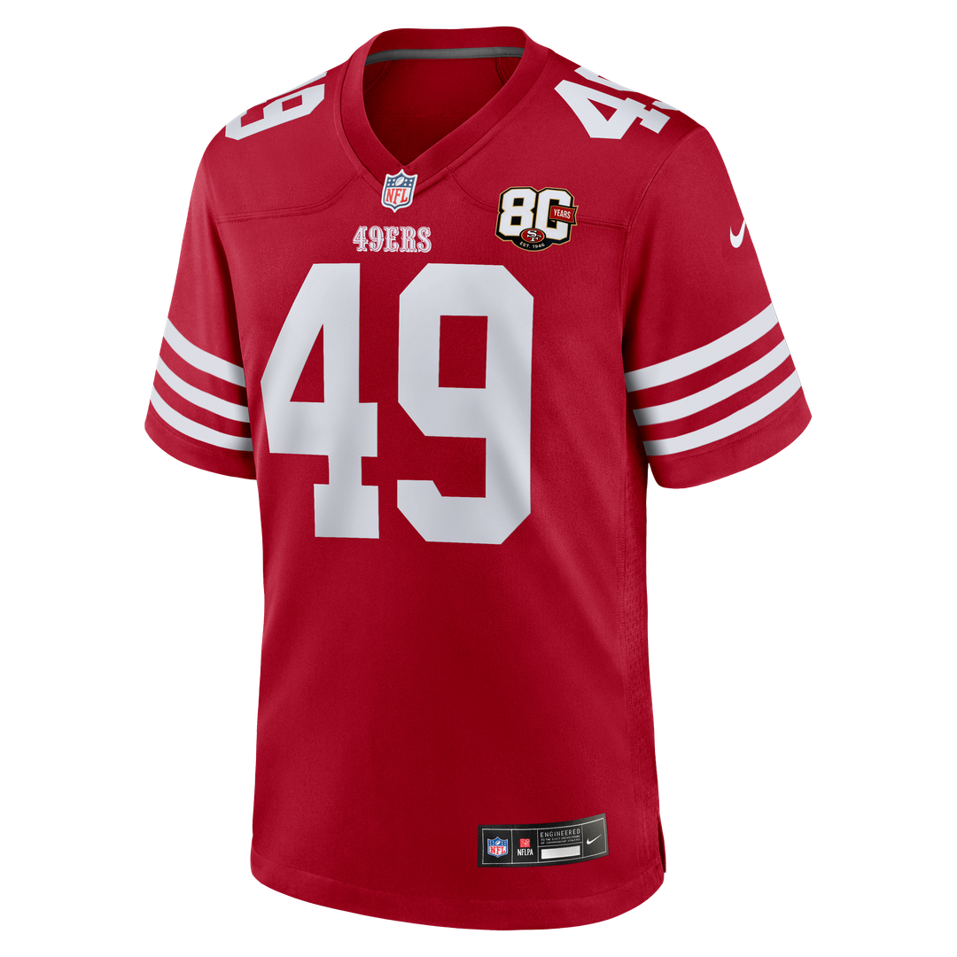 The Faithful San Francisco 49ers 80th Anniversary Game Jersey - White