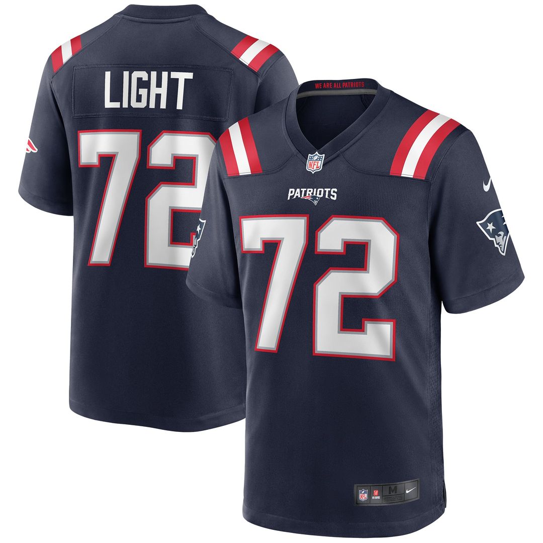 Matt Light New England Patriots Game Jersey - Navy