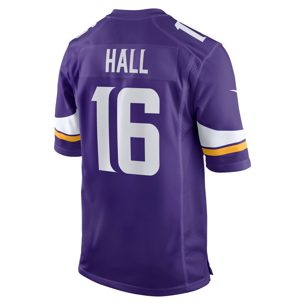 Jaren Hall Minnesota Vikings Game Jersey - Purple