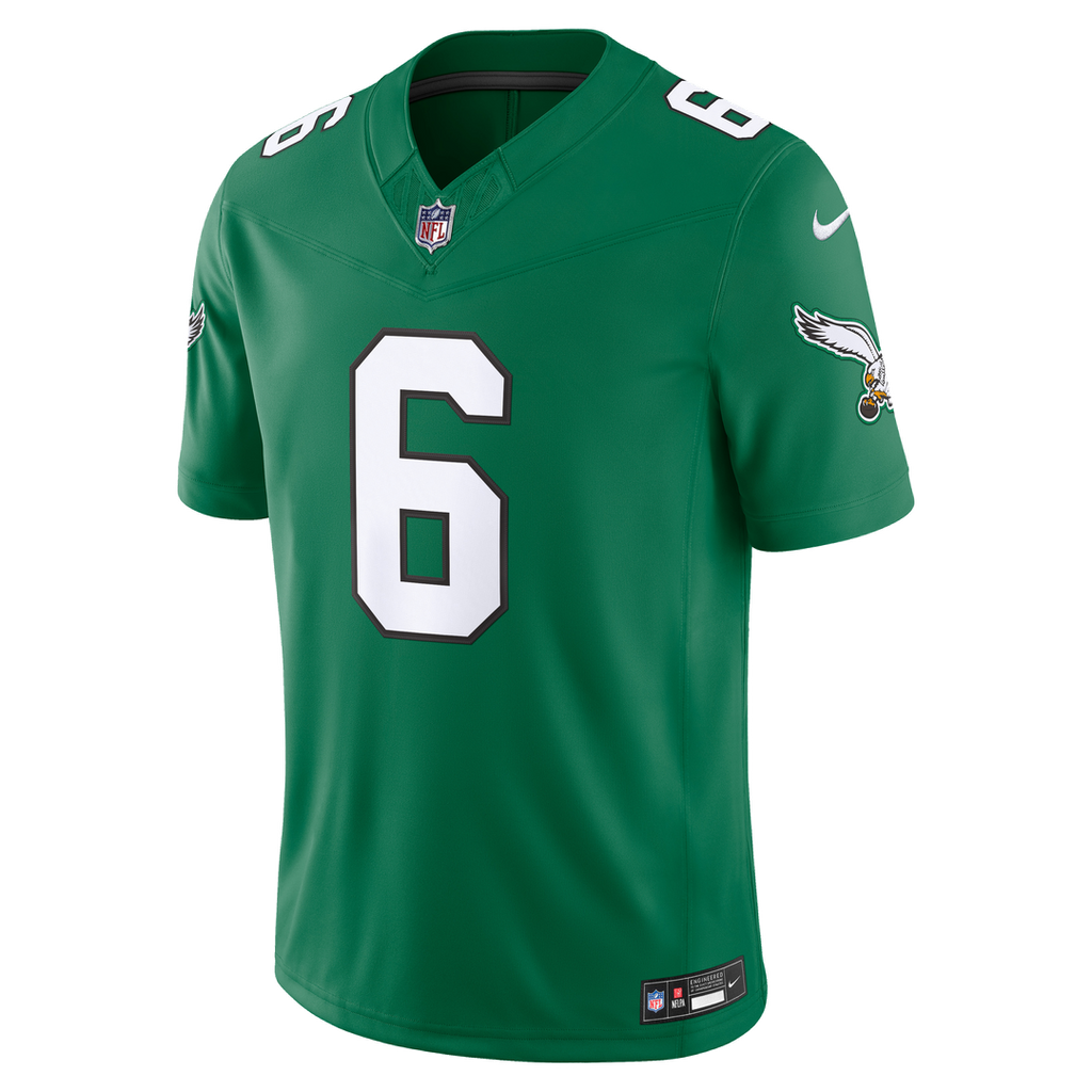 DeVonta Smith Philadelphia Eagles Vapor F.U.S.E. Stitched Limited Jersey - Midnight Green