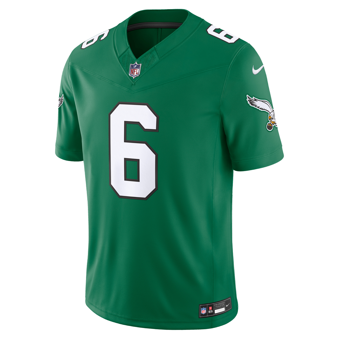 DeVonta Smith Philadelphia Eagles Vapor F.U.S.E. Stitched Limited Jersey - Midnight Green