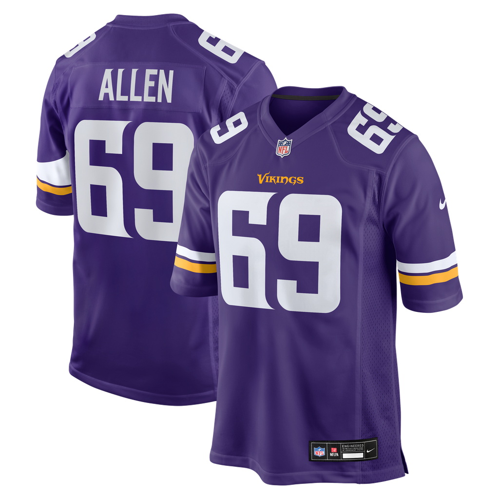Jared Allen Minnesota Vikings Game Jersey - Purple