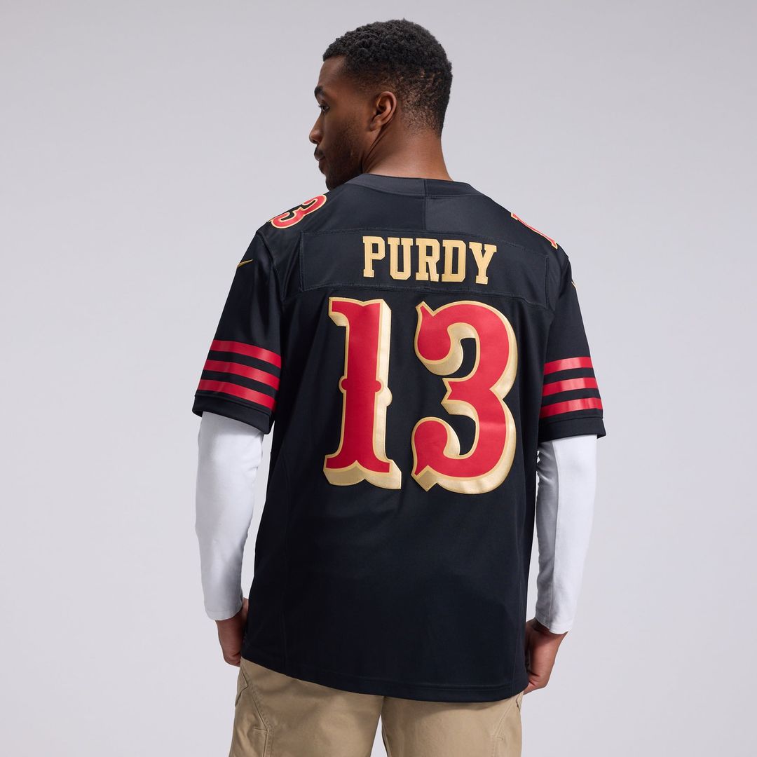 Brock Purdy San Francisco 49ers Rivalries Collection Stitched Limited Jersey - Black