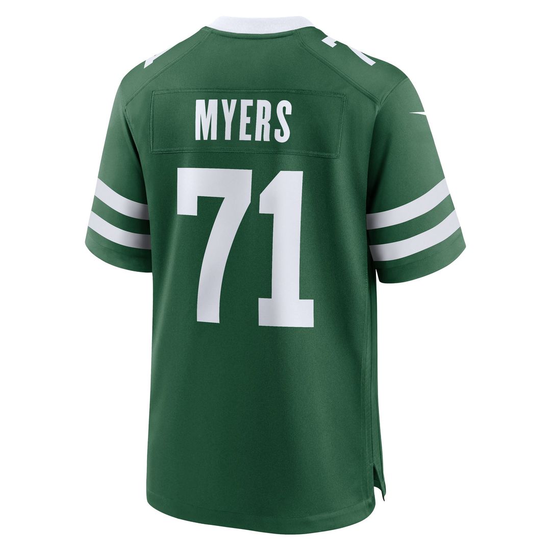 Josh Myers New York Jets Game Jersey - Legacy Green