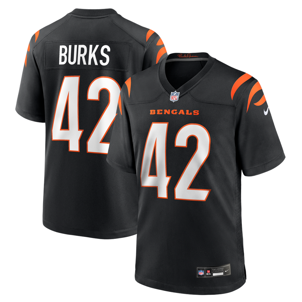 Oren Burks Cincinnati Bengals Game Jersey - Black