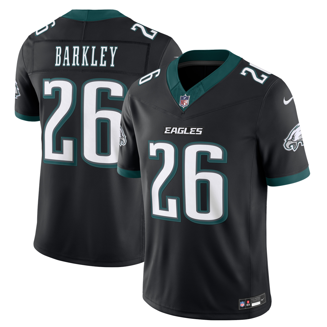 Saquon Barkley Philadelphia Eagles Alternate Vapor F.U.S.E. Stitched Limited Jersey - Black