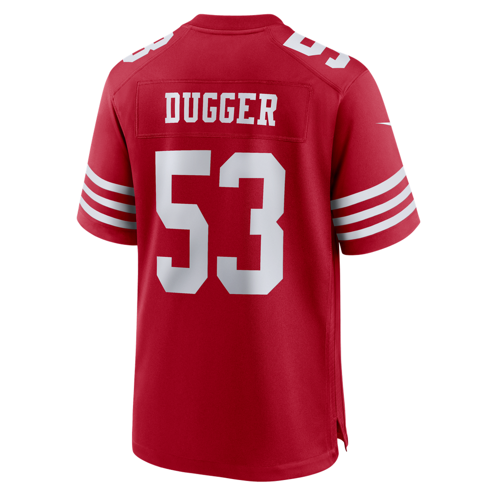 Jaden Dugger III San Francisco 49ers Game Jersey - Scarlet